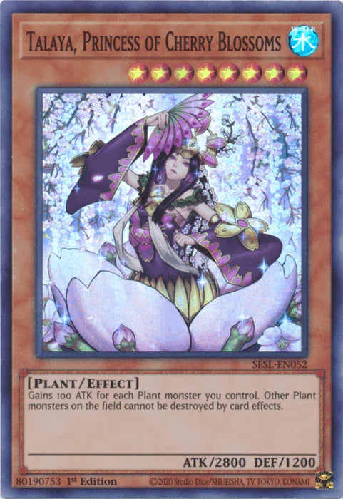 Talaya, Princess of Cherry Blossoms [SESL-EN052] Super Rare - for just $0.10! 
