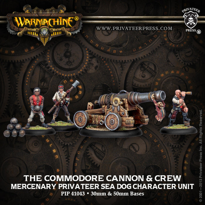 Warmachine: Mercenaries The Commodore Cannon & Crew - for just $37.99! 