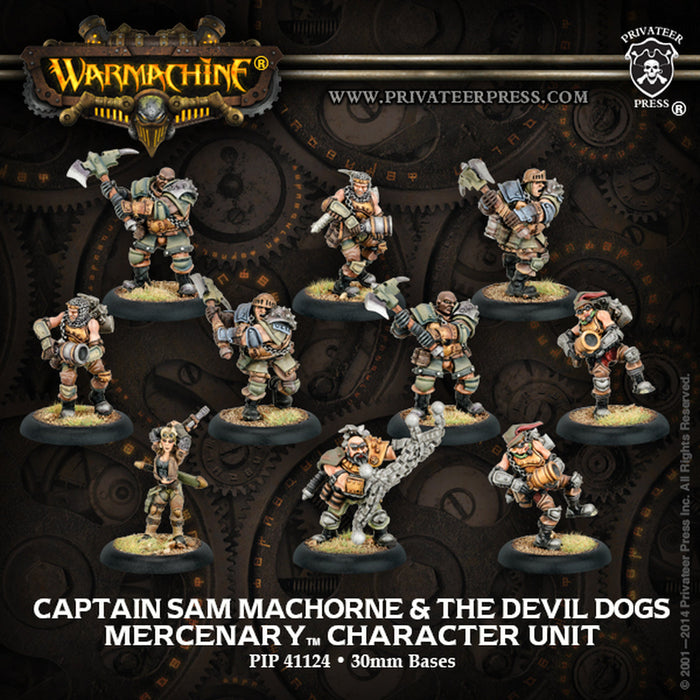 Warmachine: Mercenaries Captain Sam MacHorne & the Devil Dogss - for just $59.99! 