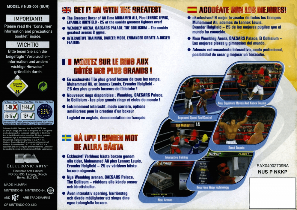 Knockout Kings 2000 – Nintendo 64 (N64) - for just $8.99! 