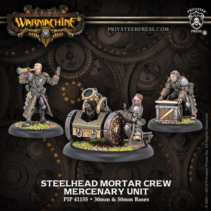 Warmachine: Mercenaries Steelhead Mortar Crew - for just $34.99! 