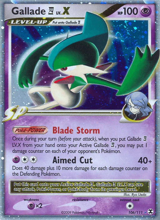 Gallade LV.X (106/111) [Platinum: Rising Rivals] - for just $46.55! 