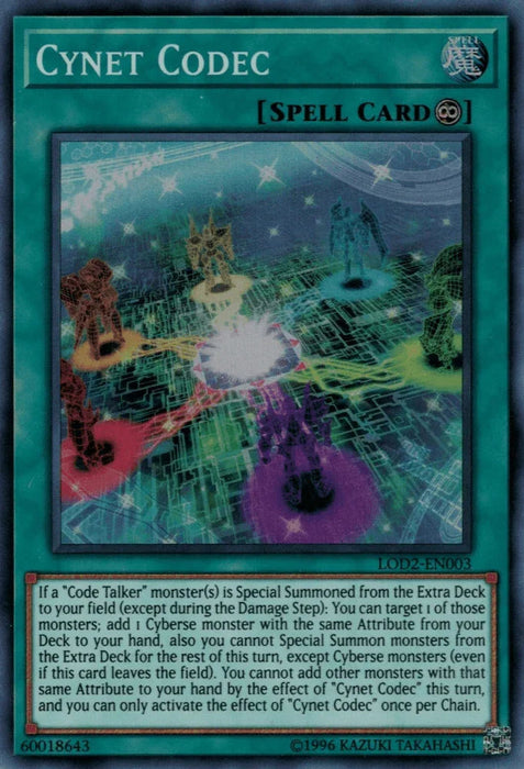 Cynet Codec (Legacy of the Duelist: Link Evolution) [LOD2-EN003] Super Rare - for just $0.20! 