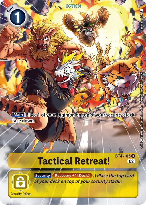 Tactical Retreat! [BT4-105] (Alternate Art) [Starter Deck: Beelzemon Advanced Deck Set] - Just $0.09! Shop now at Retro Gaming of Denver