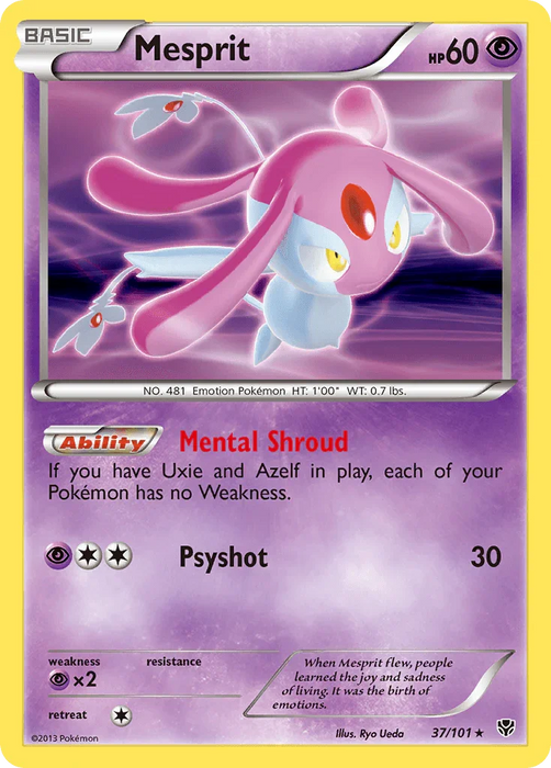 Mesprit (37/101) [Black & White: Plasma Blast] - for just $0.65! 