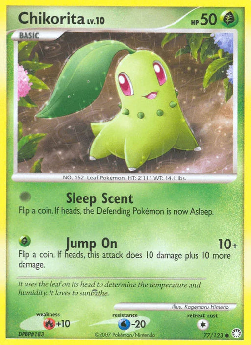 Chikorita (77/123) [Diamond & Pearl: Mysterious Treasures] - for just $0.45! 