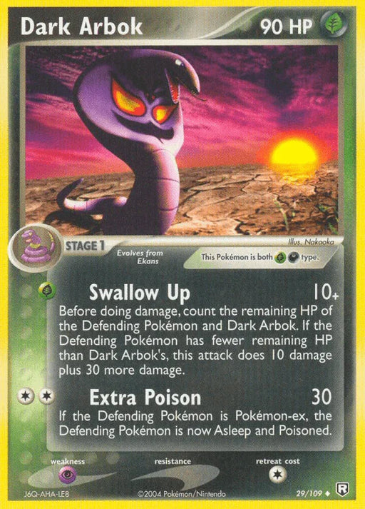 Dark Arbok (29/109) [EX: Team Rocket Returns] - for just $2! 