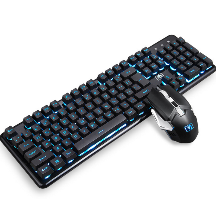 Wireless charging light gaming keyboard and mouse set mechanical feel - for just $128.42! 