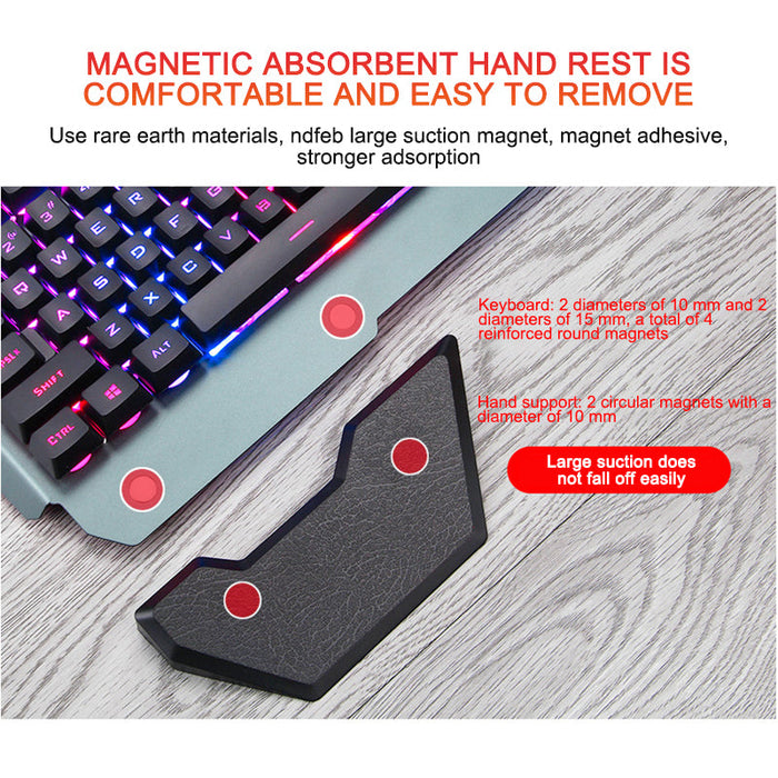 ErgonomicWired Gaming Keyboard with RGB Backlight Phone Holder - for just $65.50! 
