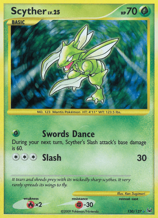 Scyther (130/127) [Platinum: Base Set] - for just $7.75! 