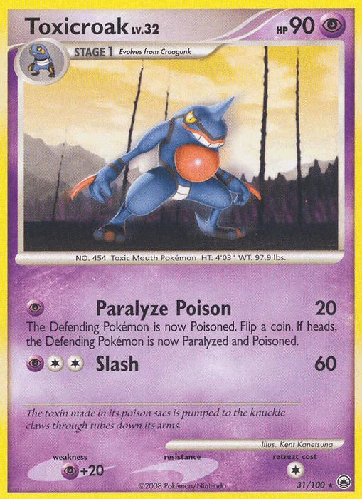 Toxicroak (31/100) [Diamond & Pearl: Majestic Dawn] - for just $0.65! 