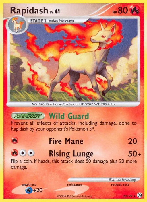 Rapidash (28/99) [Platinum: Arceus] - for just $0.65! 