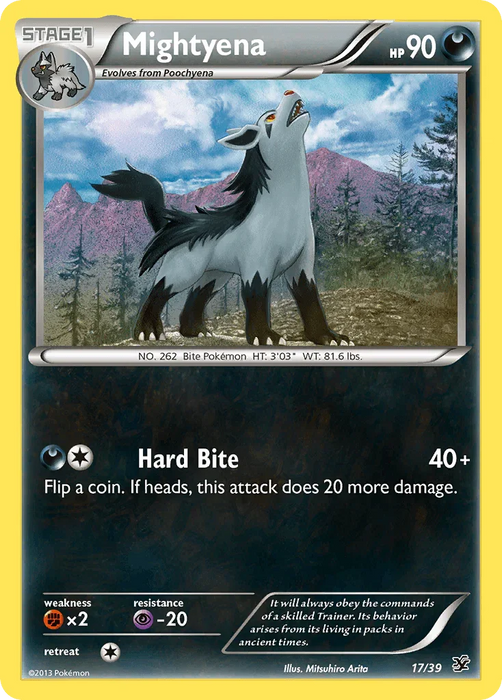 Mightyena (17/39) [XY: Kalos Starter Set] - for just $0.75! 