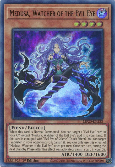 Medusa, Watcher of the Evil Eye [MP20-EN233] Ultra Rare - for just $0.15! 