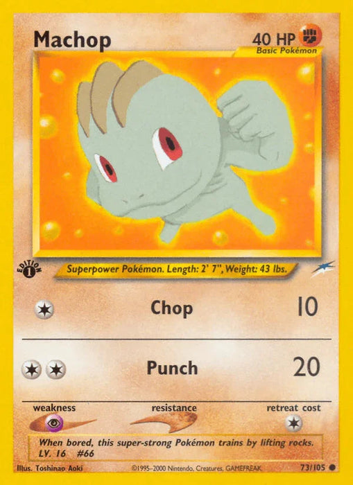 Machop (73/105) [Neo Destiny 1st Edition] - for just $0.80! 
