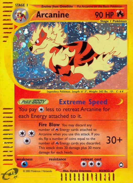 Arcanine (H2/H32) [Aquapolis] - for just $200! 
