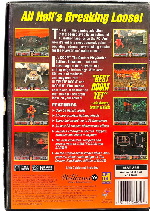 Doom [Long Box] – PlayStation 1 (PS1) - for just $35.99! 