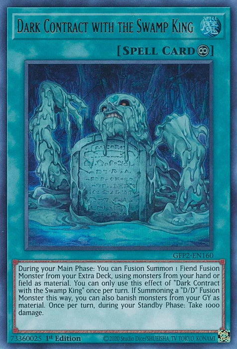 Dark Contract with the Swamp King [GFP2-EN160] Ultra Rare - for just $0.15! 