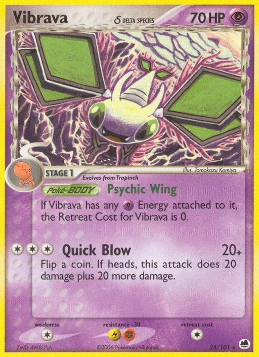 Vibrava (24/101) (Delta Species) [EX: Dragon Frontiers] - for just $0.70! 