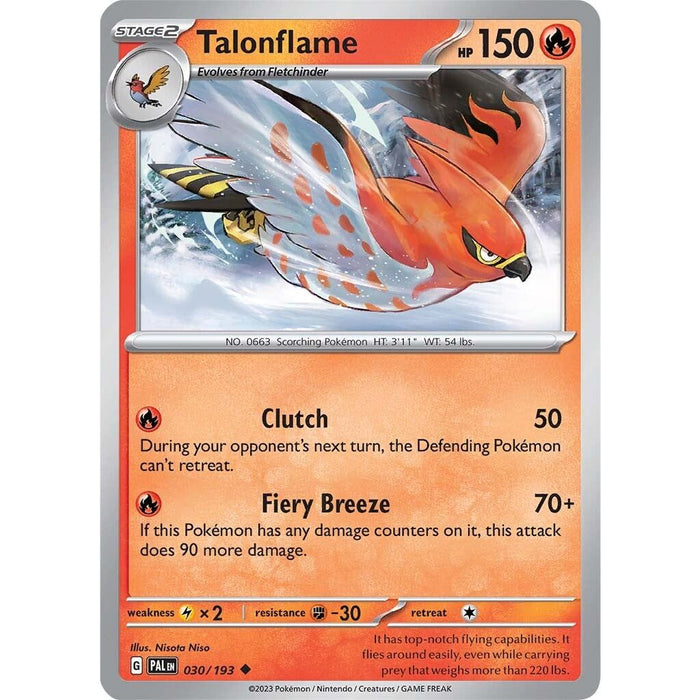 Talonflame (030/193) [Scarlet & Violet: Paldea Evolved] - Just $0.05! Shop now at Retro Gaming of Denver