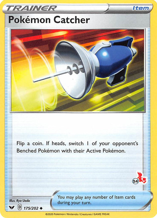 Pokemon Catcher (175/202) (Cinderace Stamp #54) [Battle Academy 2022] - Just $0.05! Shop now at Retro Gaming of Denver