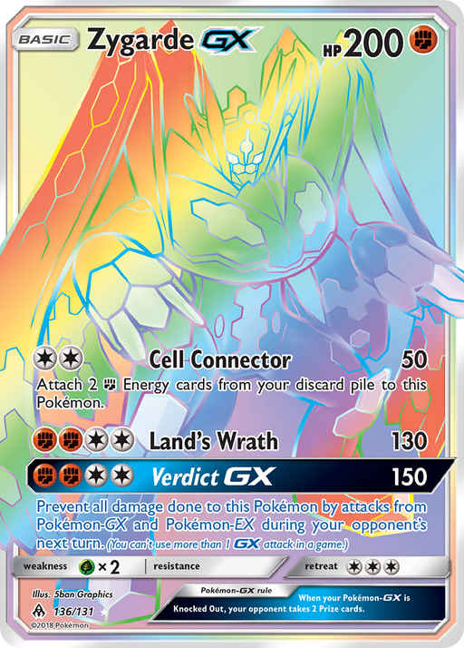 Zygarde GX (136/131) [Sun & Moon: Forbidden Light] - Just $8! Shop now at Retro Gaming of Denver