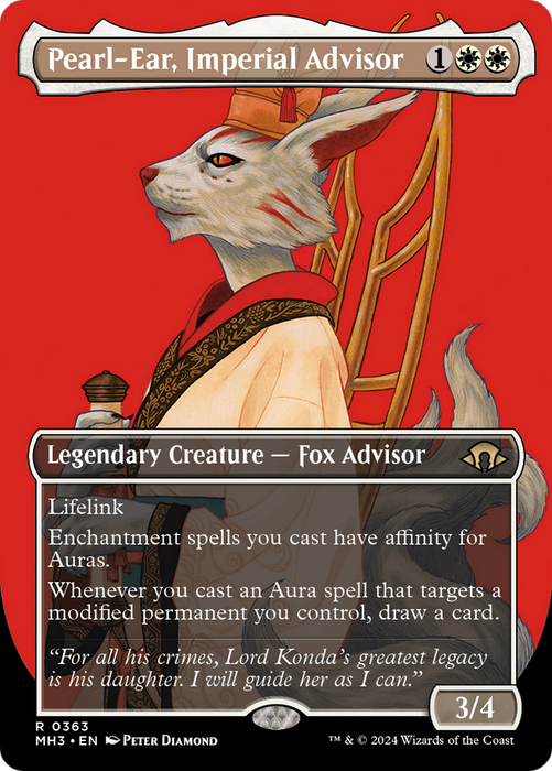 Pearl-Ear, Imperial Advisor (Borderless) (MH3-363) - Modern Horizons 3 (Borderless) - for just $0.21! 
