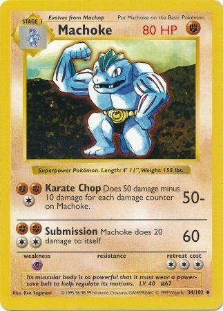 Machoke (34/102) [Base Set Shadowless Unlimited] - for just $2.10! 