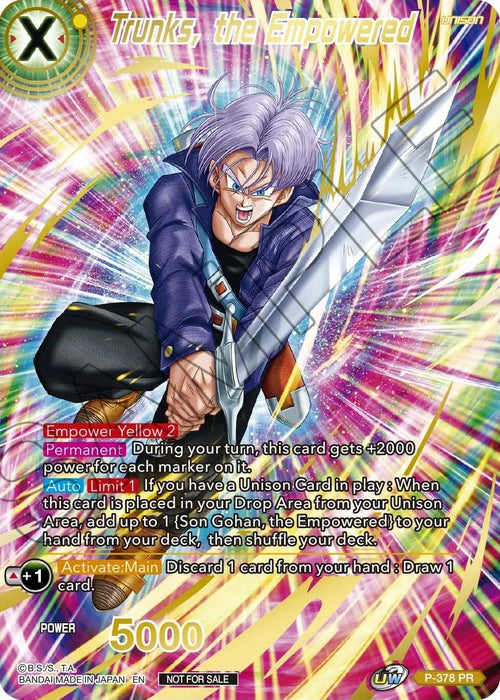 Trunks, the Empowered (Gold Stamped) (P-378) [Promotion Cards] - for just $1.30! 