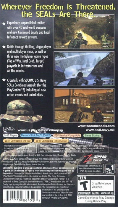SOCOM U.S. Navy Seals: Fireteam Bravo 2 [Greatest Hits] – PlayStation Portable (PSP) - for just $5.99! 