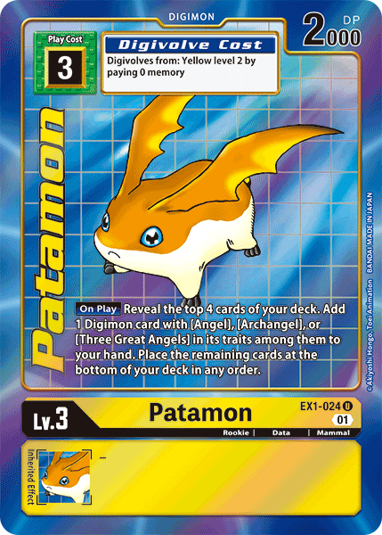 Patamon [EX1-024] (Alternate Art) [Classic Collection] - Just $0.65! Shop now at Retro Gaming of Denver