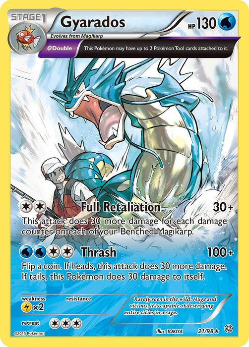 Gyarados (21/98) (Cosmos Holo) (Theme Deck Exclusive) [XY: Ancient Origins] - for just $17.35! 