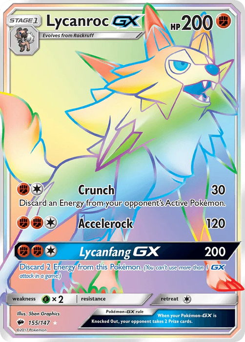 Lycanroc GX (155/147) [Sun & Moon: Burning Shadows] - for just $7.25! 