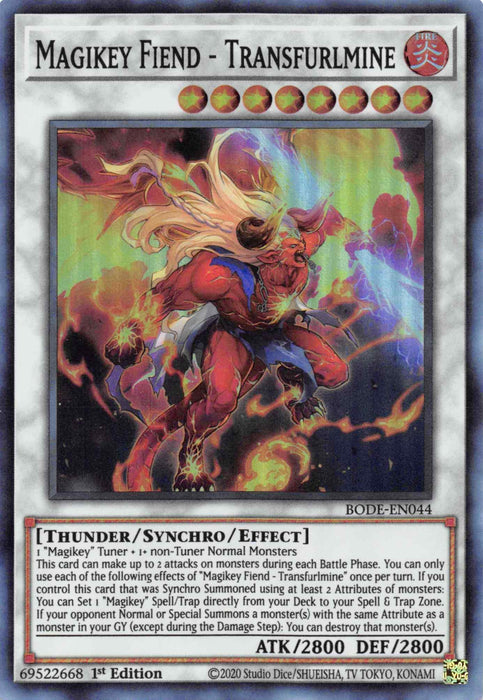 Magikey Fiend - Transfurlmine [BODE-EN044] Super Rare - for just $0.10! 