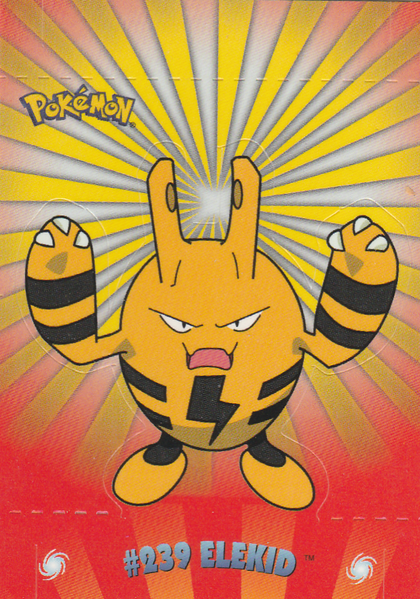 Elekid Pop Up (10 of 10) [Topps Pokemon Johto Series 1] - for just $0.75! 