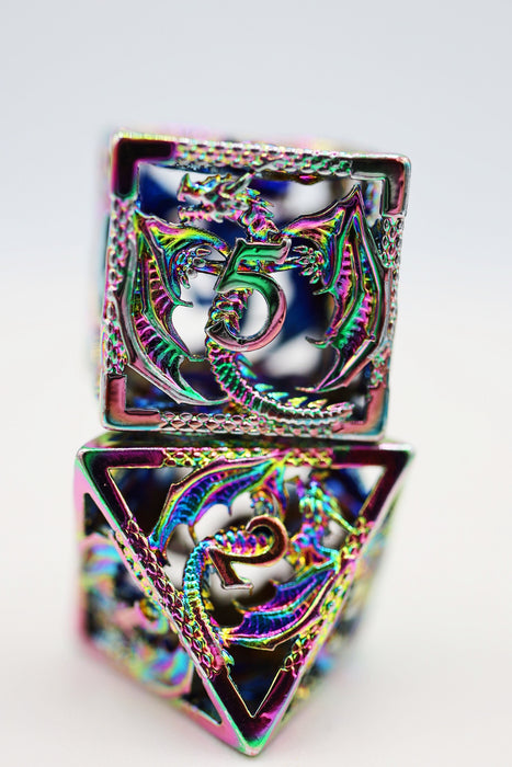 Dragon Essence: Mystic - Hollow Metal RPG Dice Set - for just $64.99! 
