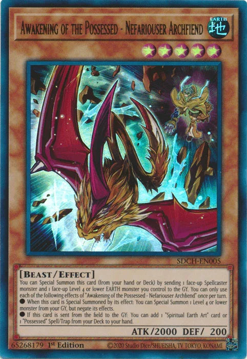 Awakening of the Possessed - Nefariouser Archfiend [SDCH-EN005] Ultra Rare - for just $0.10! 