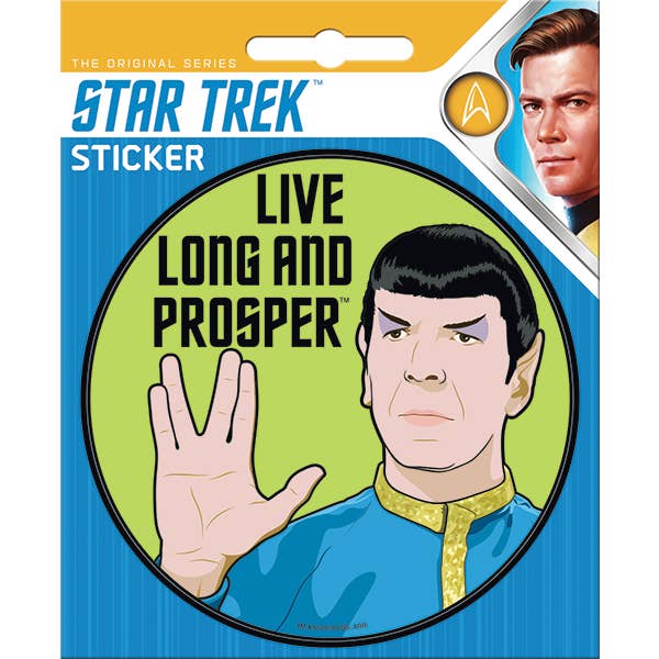 Star Trek: Live Long and Prosper Stickers - for just $3! 