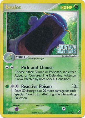 Swalot (11/100) (Stamped) [EX: Crystal Guardians] - for just $8! 