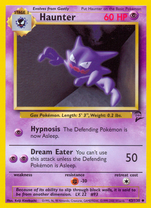 Haunter (43/130) [Base Set 2] - Just $0.20! Shop now at Retro Gaming of Denver