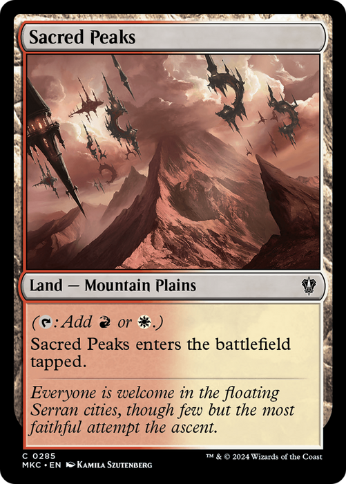Sacred Peaks (MKC-285) - Murders at Karlov Manor Commander - for just $0.10! 