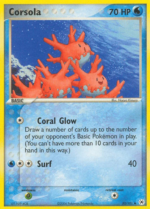 Corsola (32/101) [EX: Hidden Legends] - for just $0.90! 