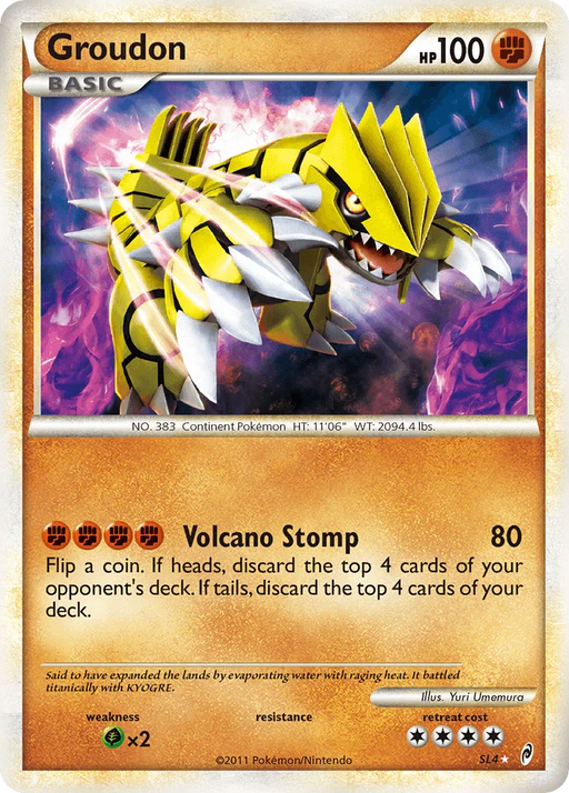Groudon (SL4) [HeartGold & SoulSilver: Call of Legends] - for just $182.50! 
