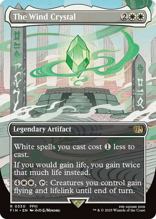 The Wind Crystal (FIN-330) - FINAL FANTASY (Borderless) Foil - for just $4.50! 