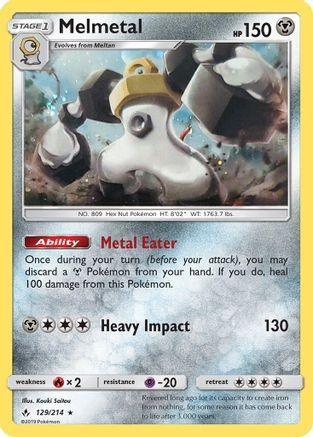 Melmetal (129/214) (Cosmos Holo) [Sun & Moon: Unbroken Bonds] - for just $0.45! 