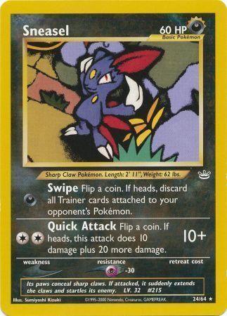 Sneasel (24/64) [Neo Revelation Unlimited] - for just $2.55! 