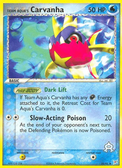 Team Aqua's Carvanha (25/95) [EX: Team Magma vs Team Aqua] - for just $0.55! 