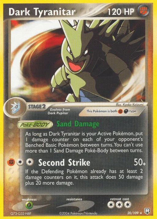 Dark Tyranitar (20/109) [EX: Team Rocket Returns] - for just $8.35! 