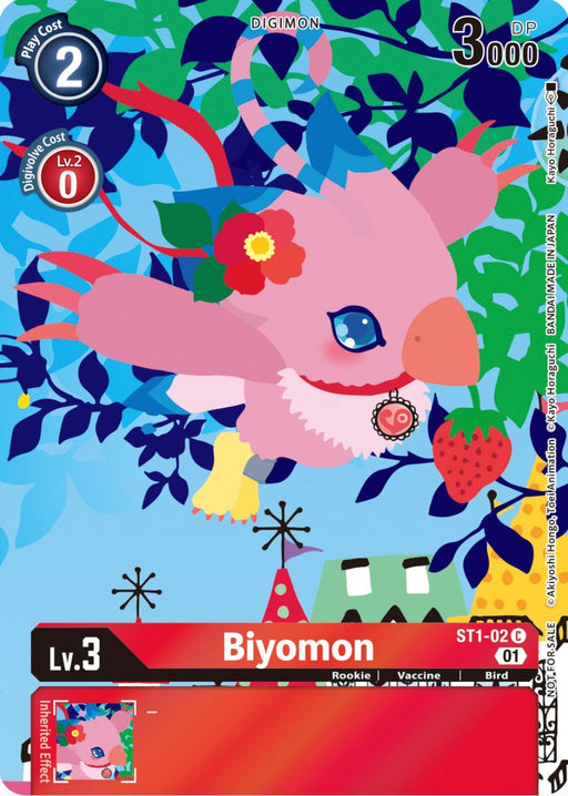 Biyomon [ST1-02] (Tamer's Card Set 2 Floral Fun) [Starter Deck: Gaia Red Promos] - Just $0.25! Shop now at Retro Gaming of Denver