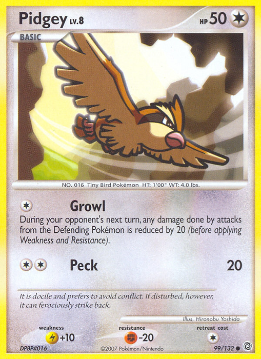 Pidgey (99/132) [Diamond & Pearl: Secret Wonders] - Just $0.10! Shop now at Retro Gaming of Denver